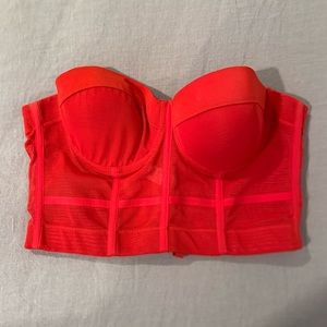 Amazon sheer red corset